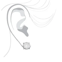 Round Diamond Stud Earrings 14K Rose Gold 0.76ct Pave Cluster Design 12 Round Diamond Stud Earrings 14K Rose Gold 0.76ct Pave Cluster Design -The King Of Accessories round diamond stud earrings 14k gold 076ct pave cluster design 3