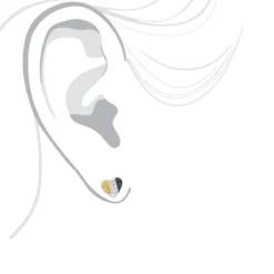 Silver White Blue Yellow Diamond Heart Earrings .35ct -The King Of Accessories silver white blue yellow diamond heart earrings 35ct p 38814 bod