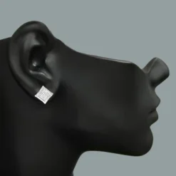 Sterling Silver Earrings With Diamonds 0.14ct 5 Sterling Silver Earrings With Diamonds 0.14ct -The King Of Accessories sterling silver earrings with diamonds 014ct p 49442bod