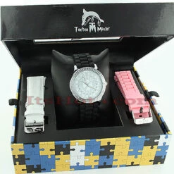 Techno Master Ladies Diamond Watch 0.12ct -The King Of Accessories techno master watches ladies diamond watch 012ct p 42853box
