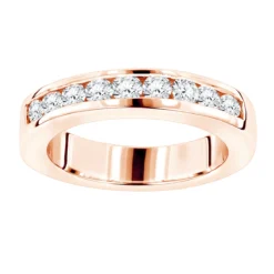 Thin 18K White Gold Round Diamond Wedding Band For Her G/VS Diamonds 0.44ct -The King Of Accessories thin 18k gold round diamond wedding band for her gvs diamonds 044ct ro