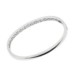 14K White Gold Thin Diamond Bangle Bracelet For Women 2.5 Carat 13 14K White Gold Thin Diamond Bangle Bracelet For Women 2.5 Carat -The King Of Accessories thin diamond bangle bracelet for women 14k white rose yellow gold 25 carat 803206 backwh