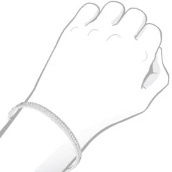 14K White Gold Thin Diamond Bangle Bracelet For Women 2.5 Carat 16 14K White Gold Thin Diamond Bangle Bracelet For Women 2.5 Carat -The King Of Accessories thin diamond bangle bracelet for women 14k white rose yellow gold 25 carat 803206 bodwh