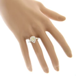 Unique 14K White Gold One Carat Yellow White Diamond Ring For Women By Luxurman 10 Unique 14K White Gold One Carat Yellow White Diamond Ring For Women By Luxurman -The King Of Accessories unique 14k gold one carat yellow white diamond ring for women by luxurman bodwh