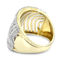 Unique Diamond Engagement Rings: 14K Yellow Gold Cut-Out Diamond Engagement Ring 1ct -The King Of Accessories unique diamond rings 14k cut out diamond ring 120 p 38724 backye