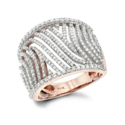 Unique Diamond Engagement Rings: 14K Yellow Gold Cut-Out Diamond Engagement Ring 1ct -The King Of Accessories unique diamond rings 14k cut out diamond ring 120 p 38724 ro