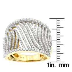 Unique Diamond Engagement Rings: 14K Yellow Gold Cut-Out Diamond Engagement Ring 1ct -The King Of Accessories unique diamond rings 14k cut out diamond ring 120 p 38724 rulerye
