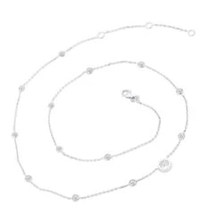 Unique Diamonds By The Yard Necklace 14K Yellow Gold 1.8 Carats Adjustable Length 11 Unique Diamonds By The Yard Necklace 14K Yellow Gold 1.8 Carats Adjustable Length -The King Of Accessories unique diamonds by the yard necklace in 14k gold 18 carats adjustable length 000997 back white